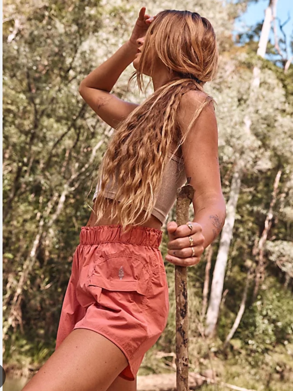 Free People Movement 'In The Wild' Shorts - size M, colour *** lucky charm - Picture 1 of 9